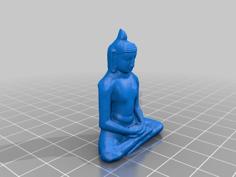 Buddha Seated In Meditation (Dhyanamudra), Chola Period, C. 12th Century, Art Institute Of Chicago 3D Printer Model