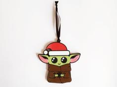 Baby Yoda Ornament – Single Extrusion 3D Printer Model