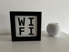 Customizable WIFI QR-Code Display 3D Printer Model