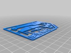 B-wing Christmas Ornament 3D Printer Model