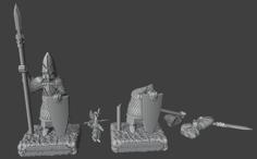 High Elf Statues 3D Printer Model