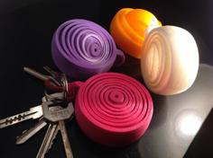 Supergyroscopic Relaxing Keyring – 8 Rings ! 3D Printer Model