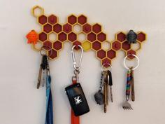 Magnetic Beehive Key Holder 3D Printer Model