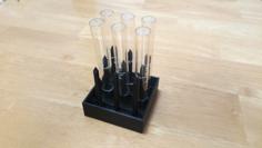 API Test Tube Drying Rack 3D Printer Model