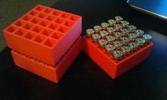 .45 Caliber Stackable Ammo Box 3D Printer Model