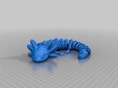 ARTICULATED AXOLOTL V2 3D Printer Model