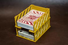 Stackable Deck And Discard Cards Holder 3D Printer Model