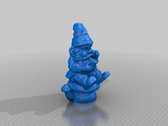 Gnome On Mushroom Multiscan 3D Printer Model