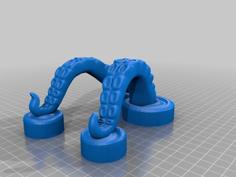 Octopus Tablet Stand With Room For Cable 3D Printer Model