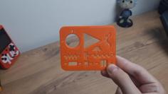 Electronic Component Ruler / Stencil 3D Printer Model