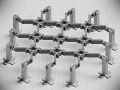 Exercise Model For Reciprocal Frameworks 3D Printer Model