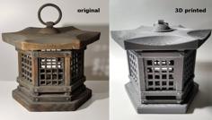 Japanese Lantern Replica 3D Printer Model