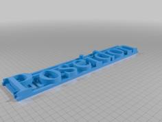 Poseidon Sign 3D Printer Model