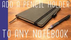 Pen Holding Tab For Any Pen/pencil And Any Notebook/notepad 3D Printer Model