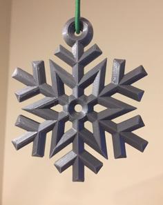 Snowflake Ornament 3D Printer Model