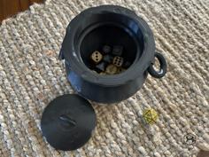 Cauldron Dice Cup 3D Printer Model