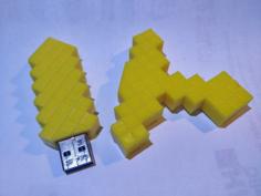 Minecraft Sword USB Case 3D Printer Model