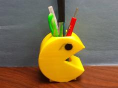 Pacman Toothbrush Or Pencil Holder (2 Color) 3D Printer Model