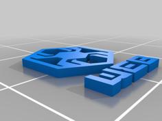 WEB Logo Avengers Campus 3D Printer Model