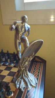 Marvel Silver Surfer And “Water” Stream Base Joined With And Without Support 3D Printer Model