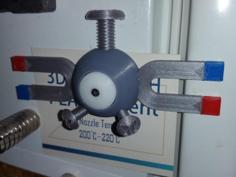 Magnemite Refrigerator Magnet 3D Printer Model