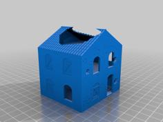 FOW Mediterranean Village – House V4 Damage 3D Printer Model