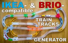 IKEA- And BRIO- And Others- Compatible Train Tracks Generator 3D Printer Model