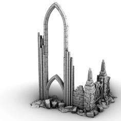 Gothic Ruin : Complete Promotional Sample 3D Printer Model