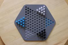 Multi-Color Chinese Checkers Set 3D Printer Model