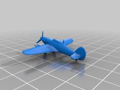 De Haviland RAF Hurricane II 3D Printer Model