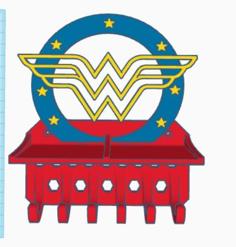 Wonder Woman Key Hook 3D Printer Model