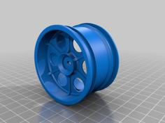 2.2 Inch Offroad RC Car Rims – Another 6-Spoke 3D Printer Model