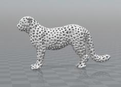 Leopard Voronoi 3D Printer Model