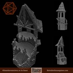 The Ruined Tower 3D Printer Model