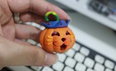 Halloween Pumpkin Cat 3D Printer Model