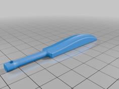 Cricket Bat Keychain 3D Printer Model