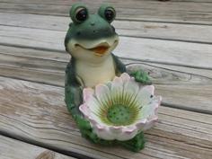 Frog Flower Bowl 3D Printer Model