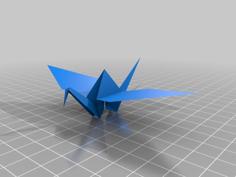 Origami Crane 3D Printer Model