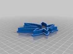 Cannabis Cookie Cutter Fixed For FDM Printing 3D Printer Model