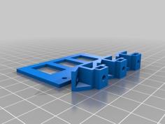 Customizable Rocker Switch Panel (attaches To Boards, Like I3) 3D Printer Model