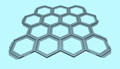 Hex Quest Interlocking Tile Grid 3D Printer Model