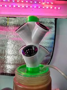 Mini Hydroponic Tower 3D Printer Model