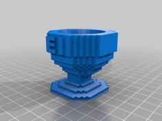 Minecraft Egg Cup 3D Printer Model