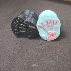 MMIP And MMIW Handprint Stamp With Lettering 3D Printer Model