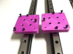 Wanhao Duplicator 9 D9 Hiwin MGN Series Linear Rails MGN12H Carriage Upgrade V1 3D Printer Model