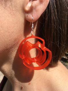 Gyroscope Earrings 3D Printer Model