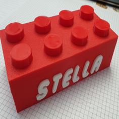 Personalized Brick Box 3D Printer Model