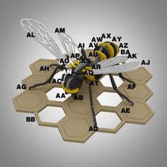 Wasp Puzzle 3D Printer Model