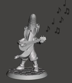 Banana Knight V16 – Lute Playing Bard 3D Printer Model