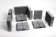 OpenLOCK Cut-Stone Walls 3D Printer Model